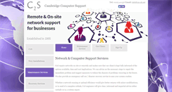 Desktop Screenshot of cambridgecomputersupport.co.uk